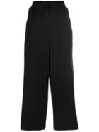 Juun.j Cropped Wide Leg Trousers - Black