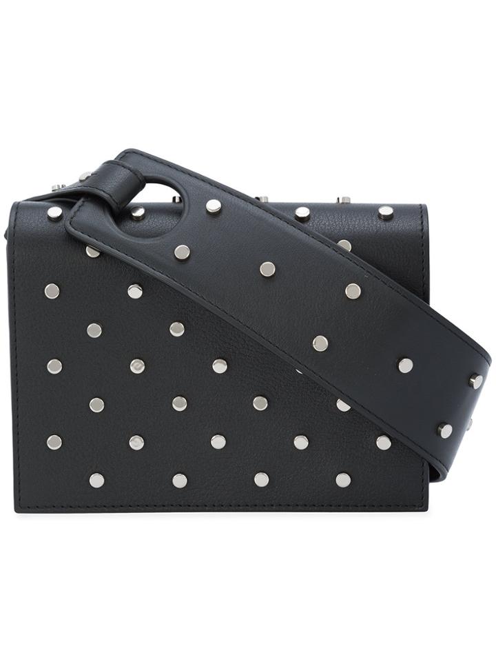 Perrin Paris Studded Clutch - Black