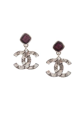 Chanel Vintage Gripoix Earrings - Metallic