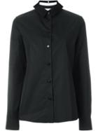 Maison Margiela Structured Collar Shirt, Women's, Size: 40, Black, Cotton