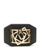 Rula Galayini Cuff Clutch - Black