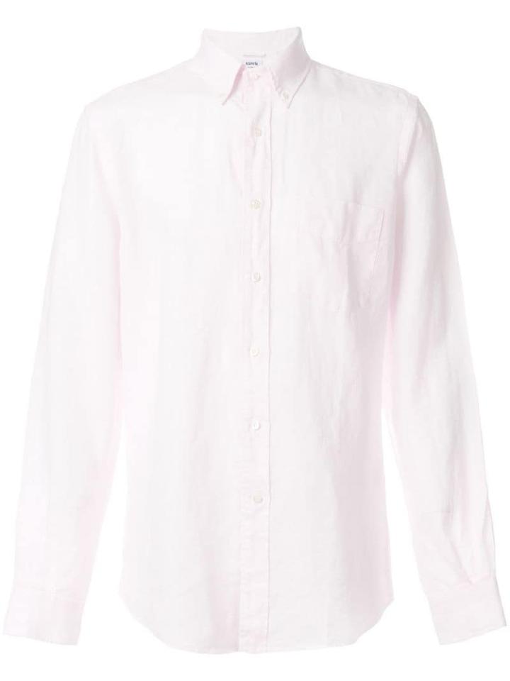 Aspesi Creased Button Down Shirt - Pink