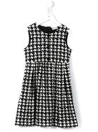 Dolce & Gabbana Kids Houndstooth Dress, Girl's, Size: 12 Yrs, Black