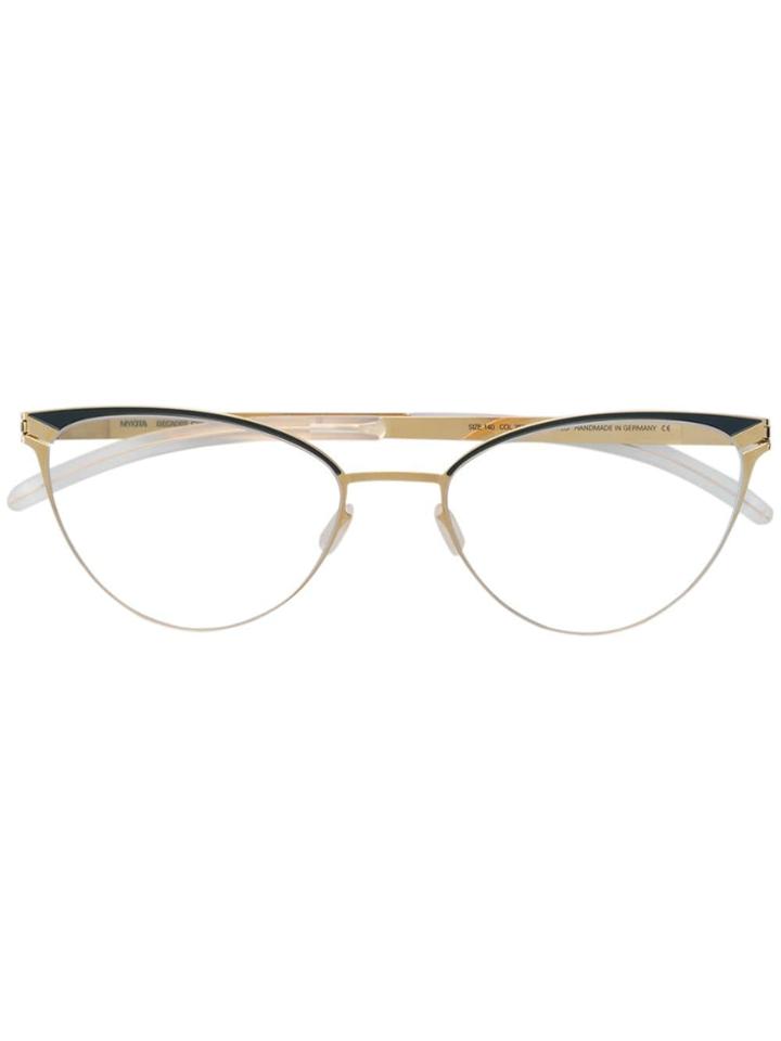 Mykita Cat-eye Shaped Glasses - Metallic