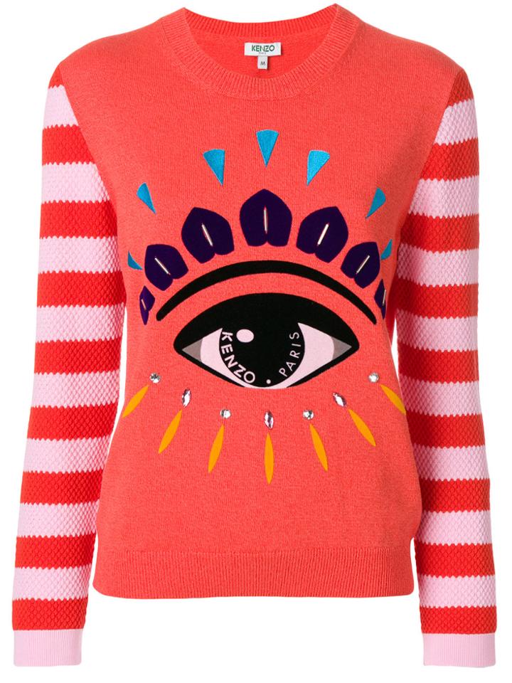 Kenzo Eye Printed Jumper - Yellow & Orange