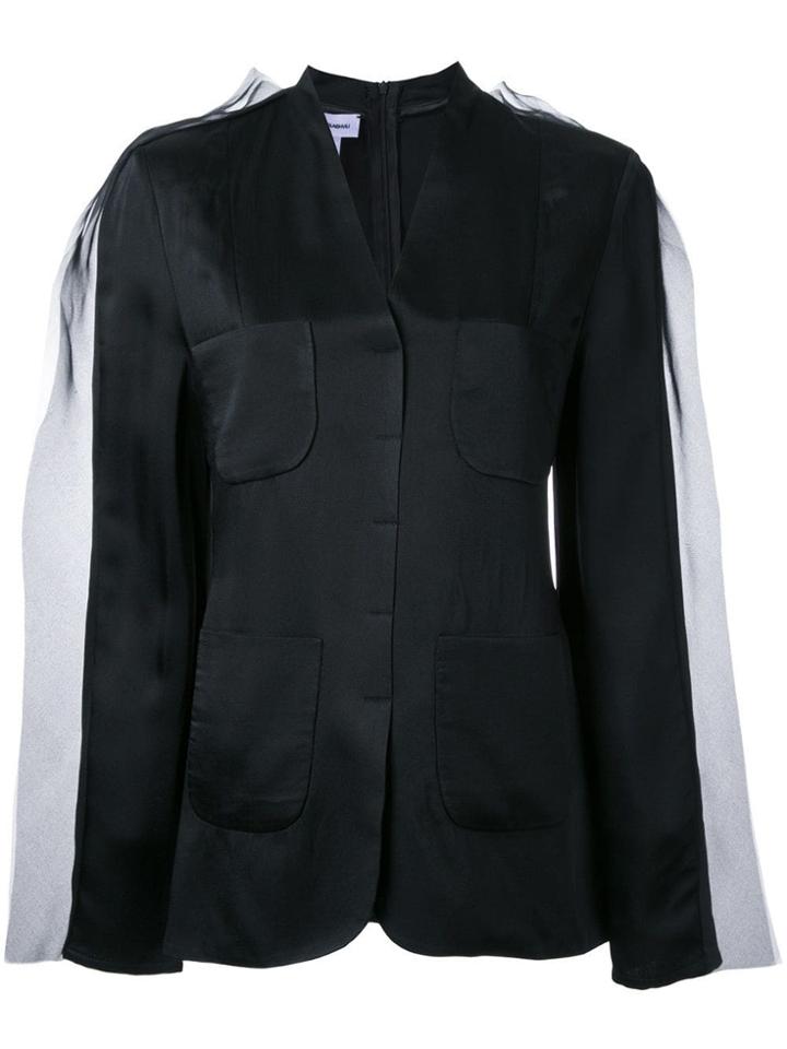 Tatuna Nikolaishvili V-neck Blouse - Black