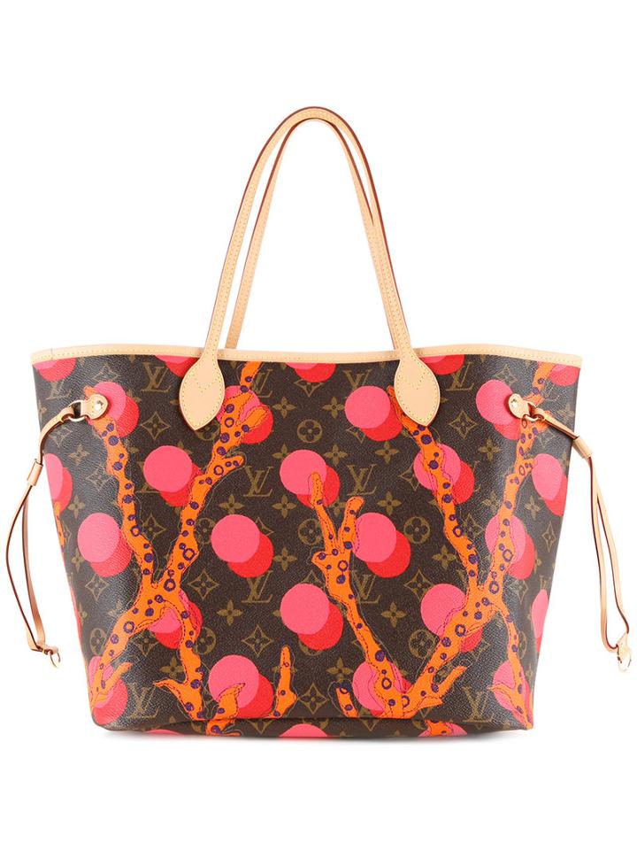 Louis Vuitton Vintage Monogram Ramages Neverfull Mm Bag, Women's, Brown