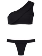 Haight Maria One Shoulder Bikini Set - Black