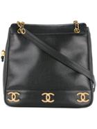 Chanel Vintage Cc Logos Shoulder Bag - Black