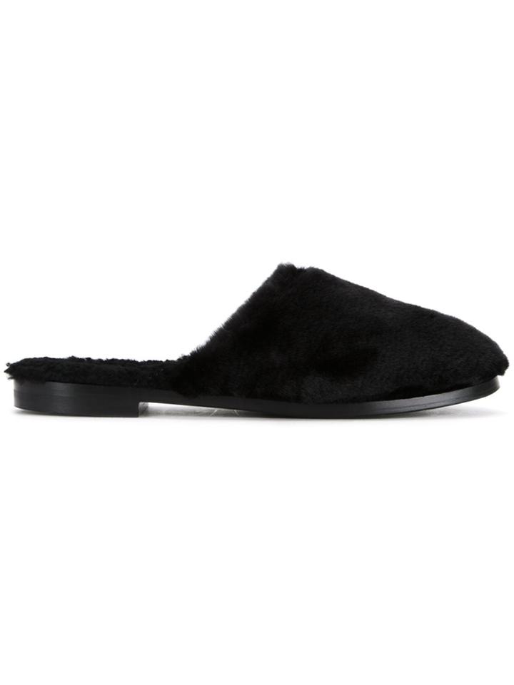 Avec Modération 'aspen Beaver' Slippers - Black