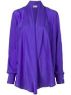 Versus Pre-owned Draped Waterfall Shirt - Purple