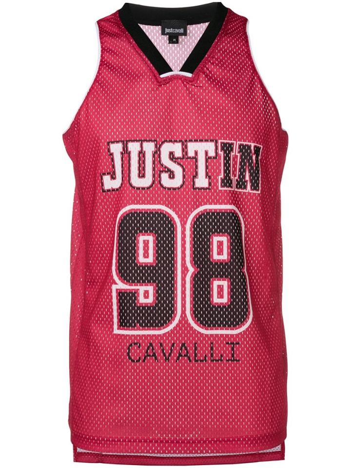 Just Cavalli Logo Tank Top - Red