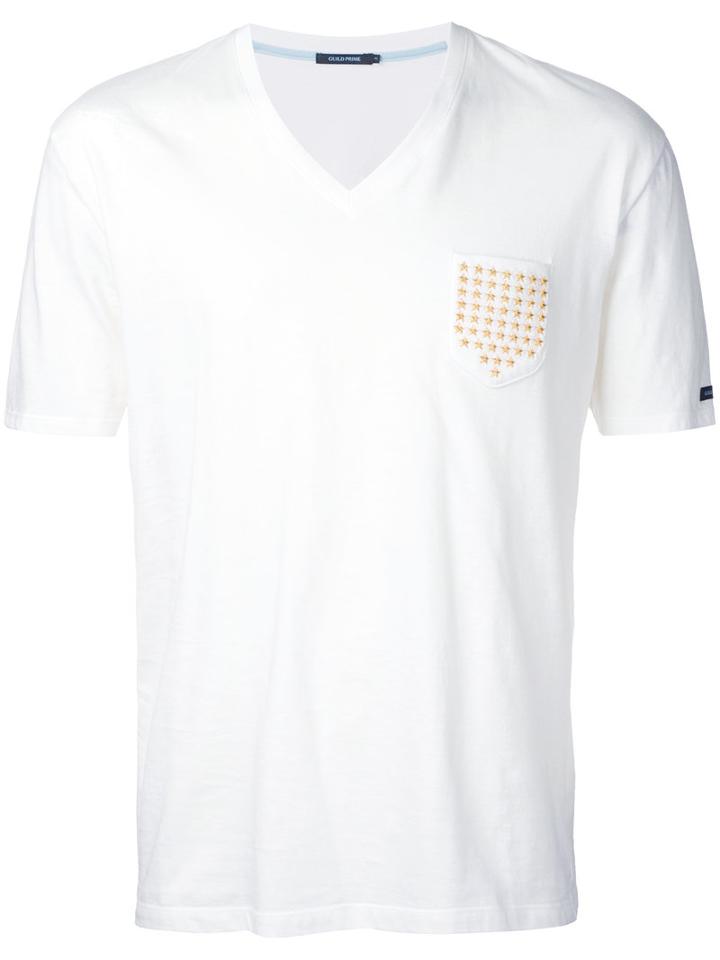 Guild Prime V Neck Top, Men's, Size: 1, White, Cotton