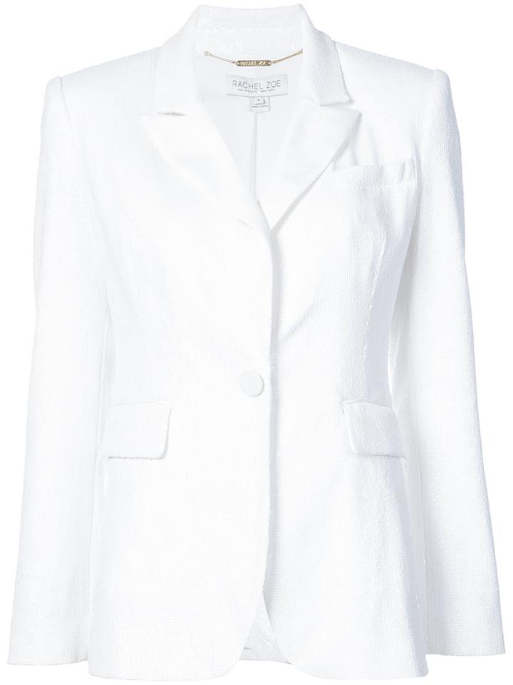 Rachel Zoe Classic Fitted Blazer - White