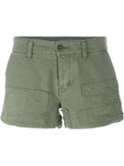 Saint Laurent Chino Shorts, Women's, Size: 26, Green, Cotton