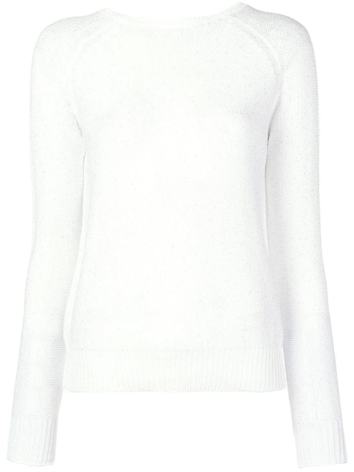 Peserico Basic Knit Jumper - White