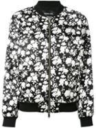Floral Print Bomber Jacket - Women - Cotton/viscose - M, Black, Cotton/viscose, Golden Goose Deluxe Brand
