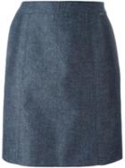 Chanel Vintage Classic Straight Skirt, Women's, Size: 38, Blue