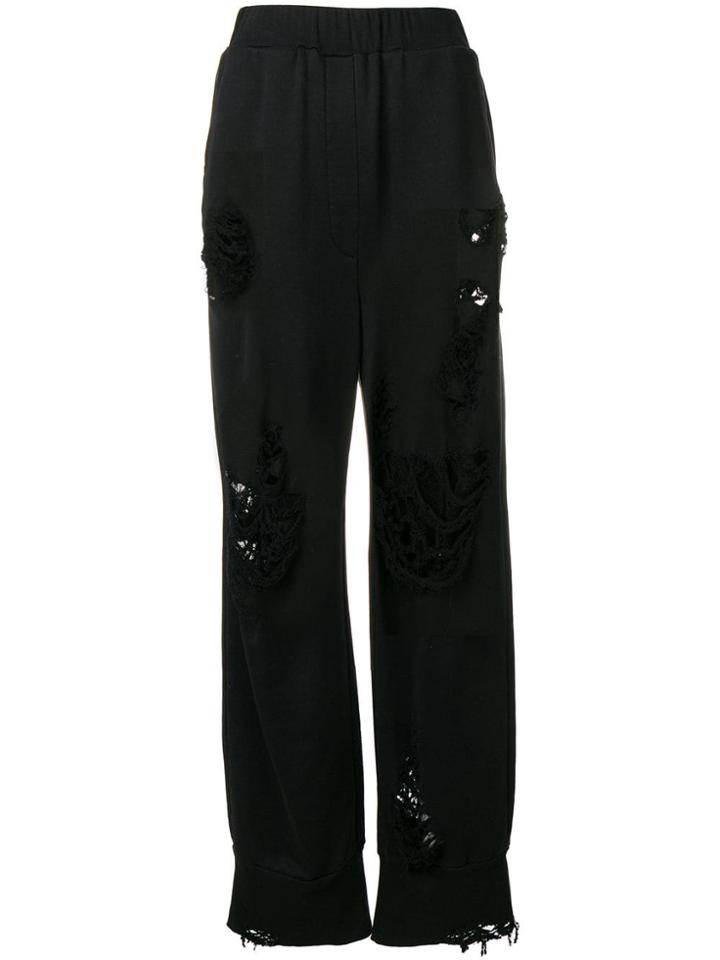 Almaz Distressed Trousers - Black