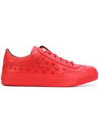 Jimmy Choo Ace Mixed Stars Sneakers - Red
