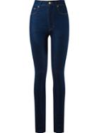 Amapô High Waist Skinny Jeans, Women's, Size: 44, Blue, Cotton/polyester/spandex/elastane