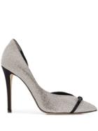 Marco De Vincenzo Gem Embellished Pumps - Silver