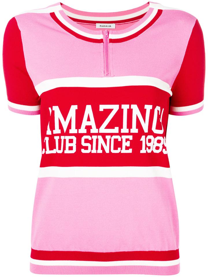 P.a.r.o.s.h. Amazing Club Top - Pink & Purple