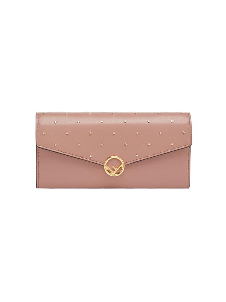 Fendi F Continental Chain Wallet - Pink