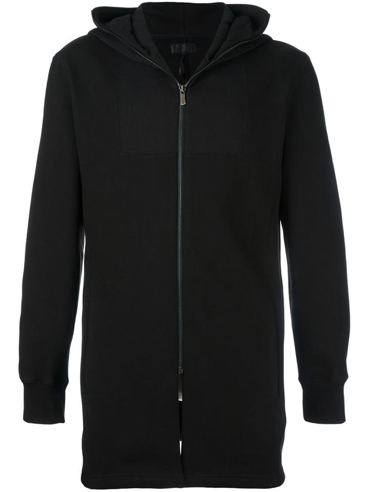 D.gnak Zip Up Hoodie, Men's, Size: 52, Black, Cotton/polyester