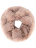Urbancode Fur Detail Scarf, Women's, Nude/neutrals, Acrylic/modacrylic/polyester