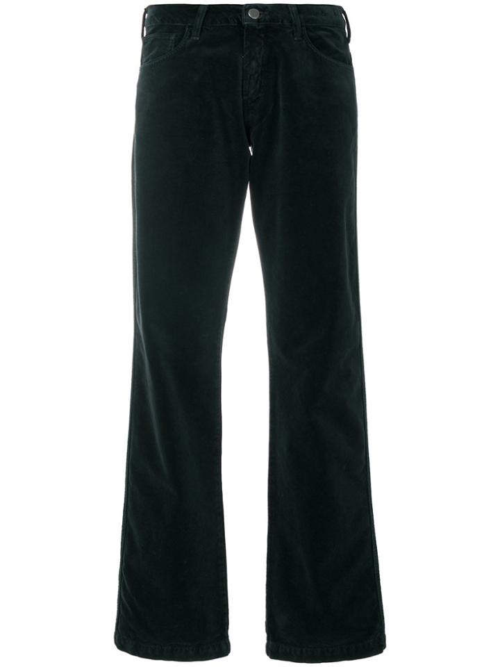 Nk Leather Straight Trousers - Brown