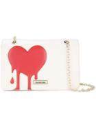 Love Moschino Melted Heart Shoulder Bag, Women's, White, Polyurethane