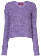 Sies Marjan Textured Knit Sweater - Pink & Purple
