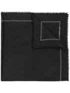 Salvatore Ferragamo Micro Stud Embellished Scarf - Black