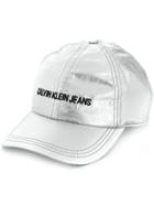 Calvin Klein Jeans Embroidered Logo Cap - Silver