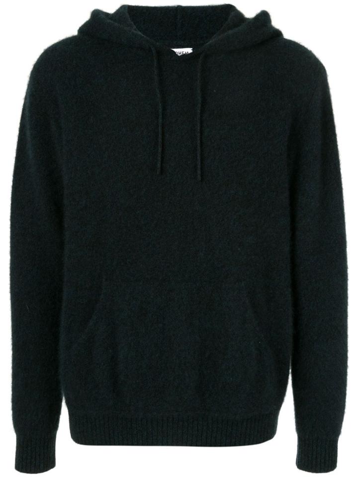 Coohem Knitted Pullover Hoodie - Blue