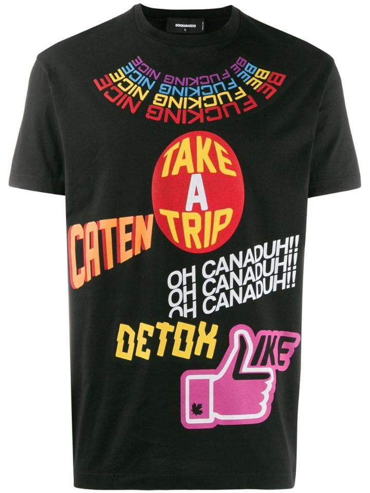 Dsquared2 Patch T-shirt - Black