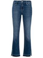 J Brand Selena Mid-rise Cropped Jeans - Blue