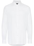 Ann Demeulemeester Tonal Stripe Cotton Shirt - White