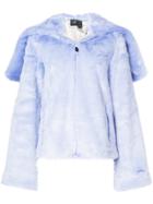 Fenty X Puma Faux Fur Hooded Jacket - Pink & Purple
