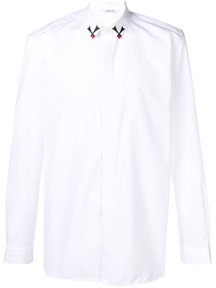 Neil Barrett Maltese Cross Collar Shirt - White