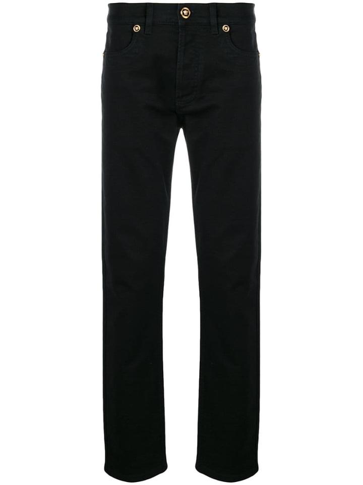Versace Tribute Denim Medusa Jeans - Black
