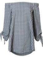 Tibi Off-the-shoulder Blouse, Women's, Size: 6, Black, Viscose/acetate