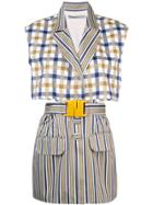 Silvia Tcherassi Checkered Dress - Blue