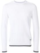 Emporio Armani Wide Stripe Sweater - White