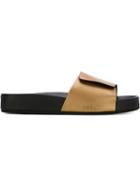 Leather Crown Velcro Fastening Sliders