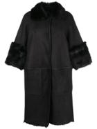 Desa 1972 Cocoon Coat - Black