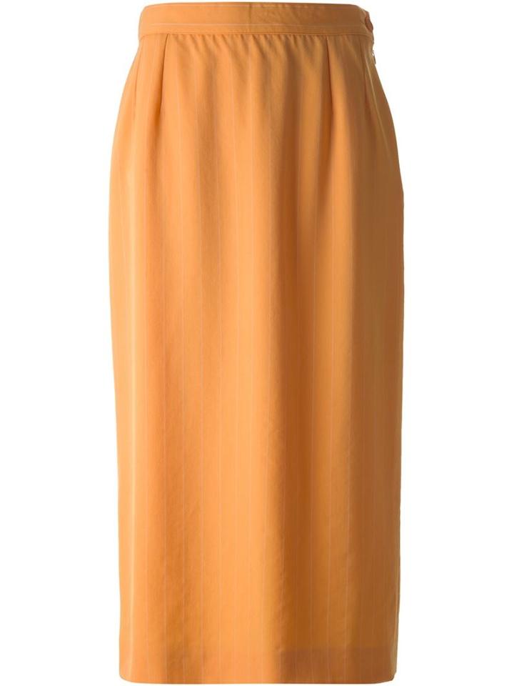 Yves Saint Laurent Vintage Pin Stripe Pencil Skirt