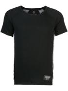 Adidas Knit-panelled Jersey T-shirt - Black
