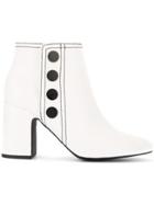 Senso Jace Snap Button Boots - White
